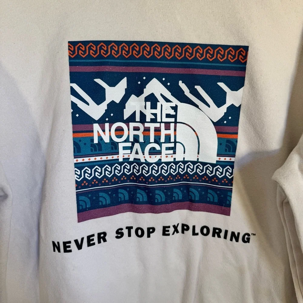 The North Face Men's Never Stop Exploring Cream Hoodie Size Small - Picture 9 of 13
